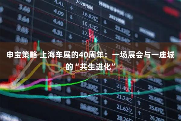 申宝策略 上海车展的40周年:一场展会与一座城的“共生进化”