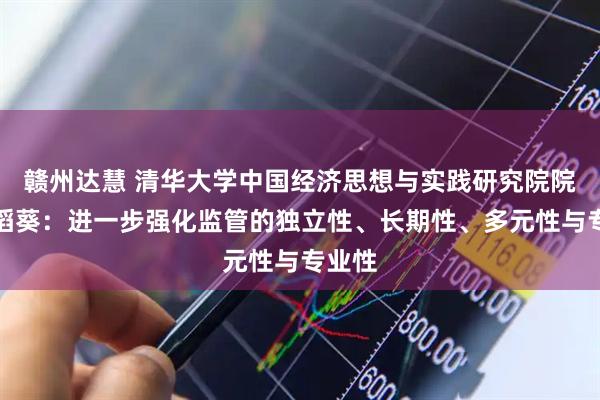 赣州达慧 清华大学中国经济思想与实践研究院院长李稻葵:进一步强化监管的独立性、长期性、多元性与专业性